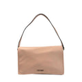 Schultertasche aus pinkfarbenem Polyurethan für Damen