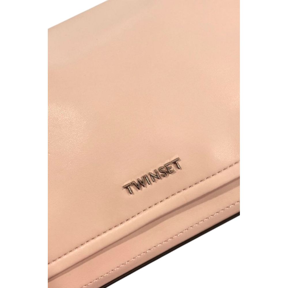 Schultertasche aus pinkfarbenem Polyurethan für Damen