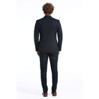 Blue Wool Two-Piece Suit