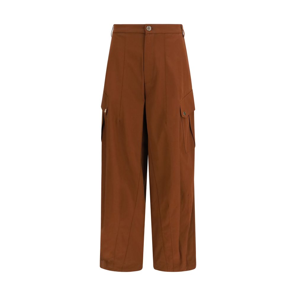 Braune lässige Baumwollhose