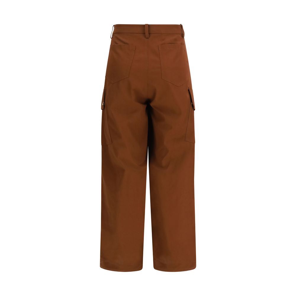 Braune lässige Baumwollhose