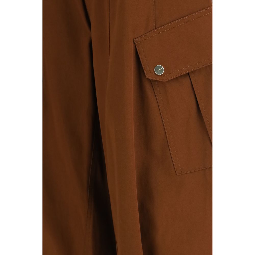 Braune lässige Baumwollhose