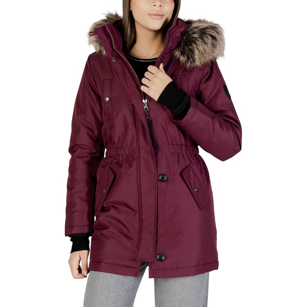 Bordeaux-Polyester-Parka
