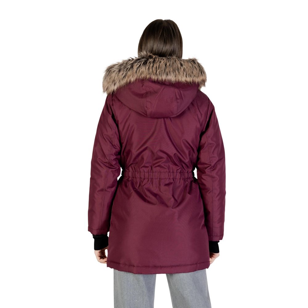 Bordeaux-Polyester-Parka
