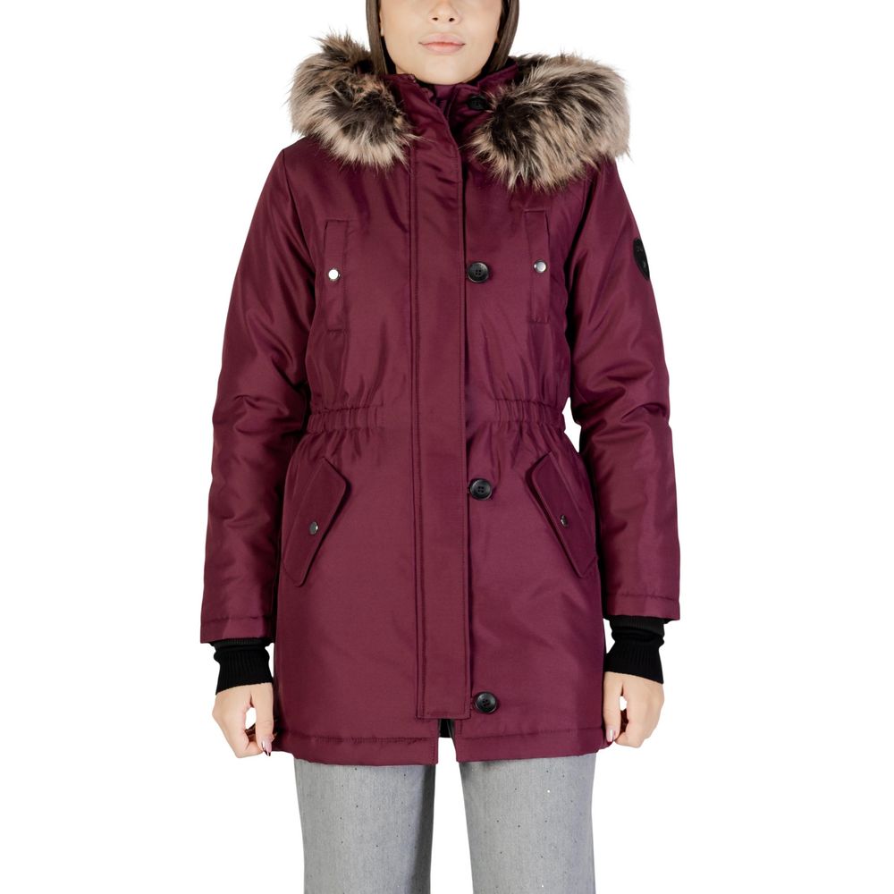 Bordeaux-Polyester-Parka
