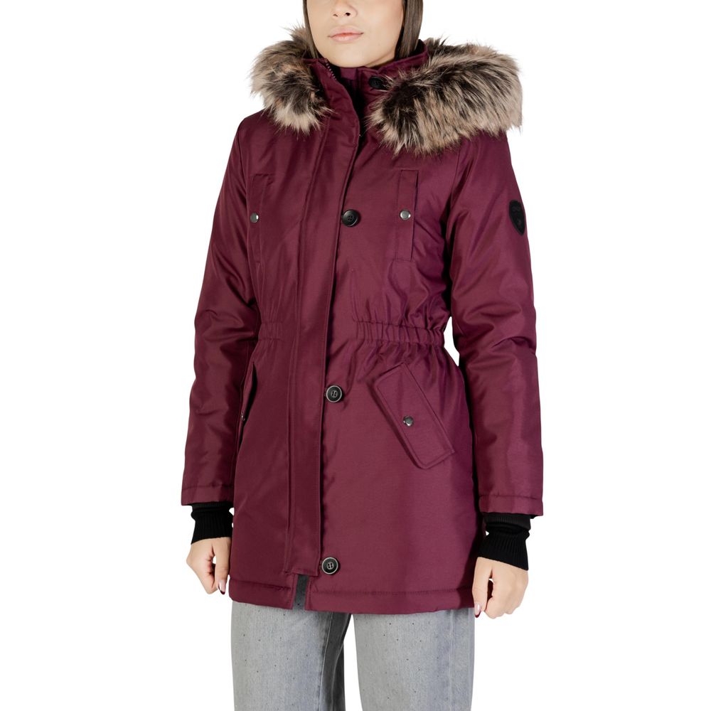 Bordeaux-Polyester-Parka