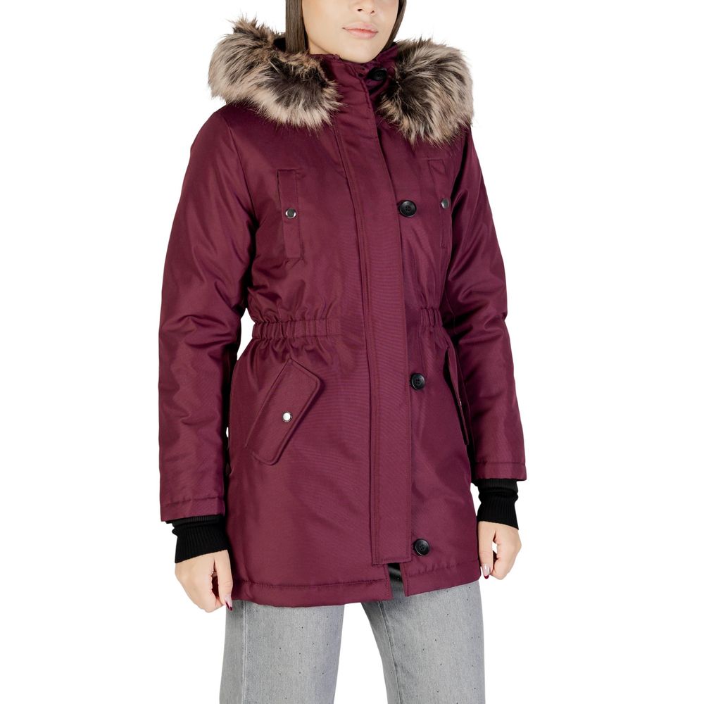 Bordeaux-Polyester-Parka