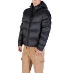 Bomber aus schwarzem Polyamid