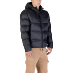Bomber aus schwarzem Polyamid
