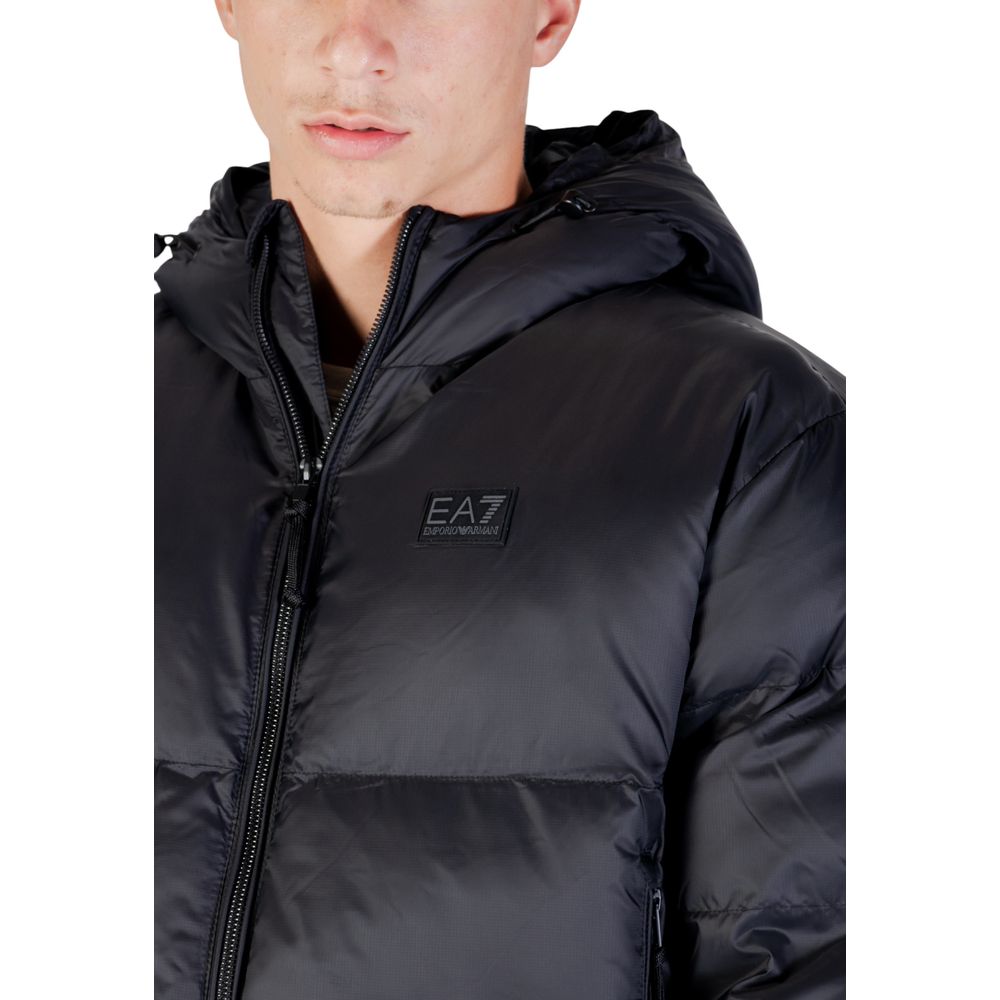 Bomber aus schwarzem Polyamid