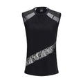 Schwarzes Baumwoll-T-Shirt