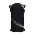 Schwarzes Baumwoll-T-Shirt