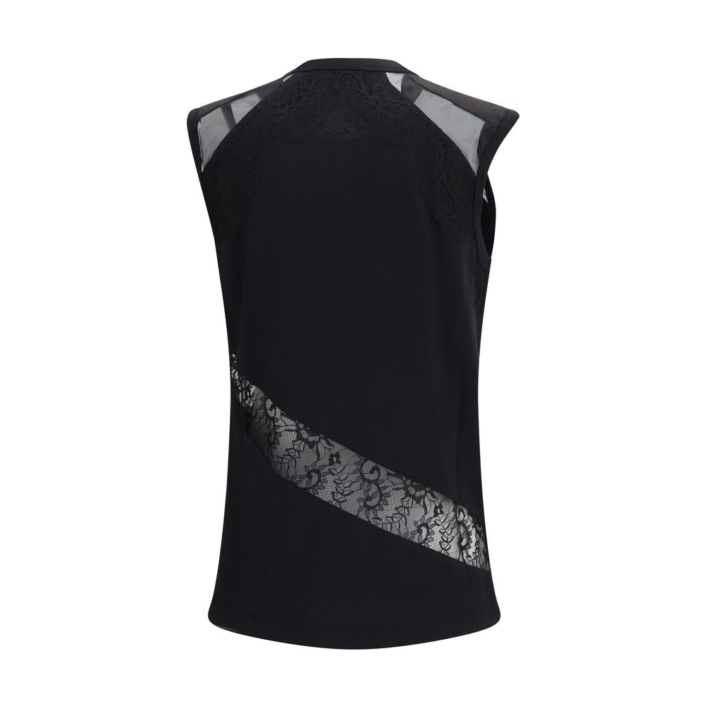Schwarzes Baumwoll-T-Shirt