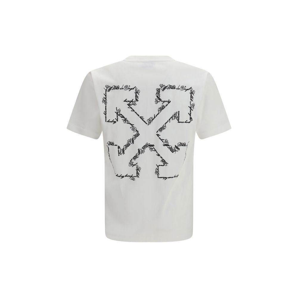 Weißes Baumwoll-T-Shirt