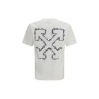 Weißes Baumwoll-T-Shirt