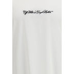 Weißes Baumwoll-T-Shirt