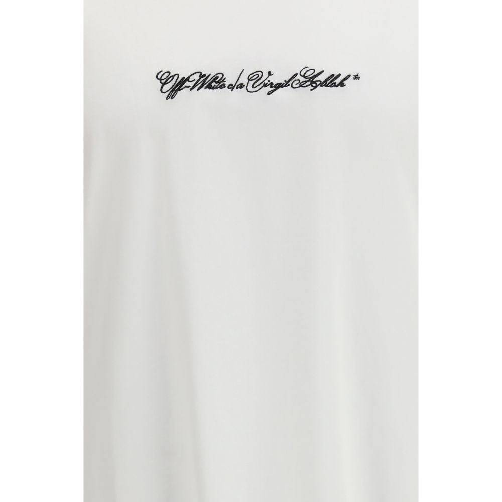 Weißes Baumwoll-T-Shirt