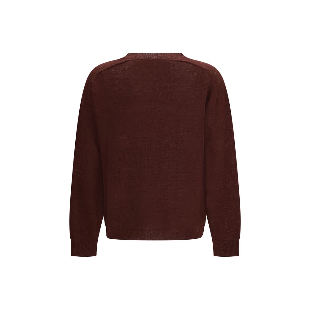 Bordeaux Leinen-Sweatshirt