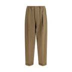 Beige Polyester-Freizeithose