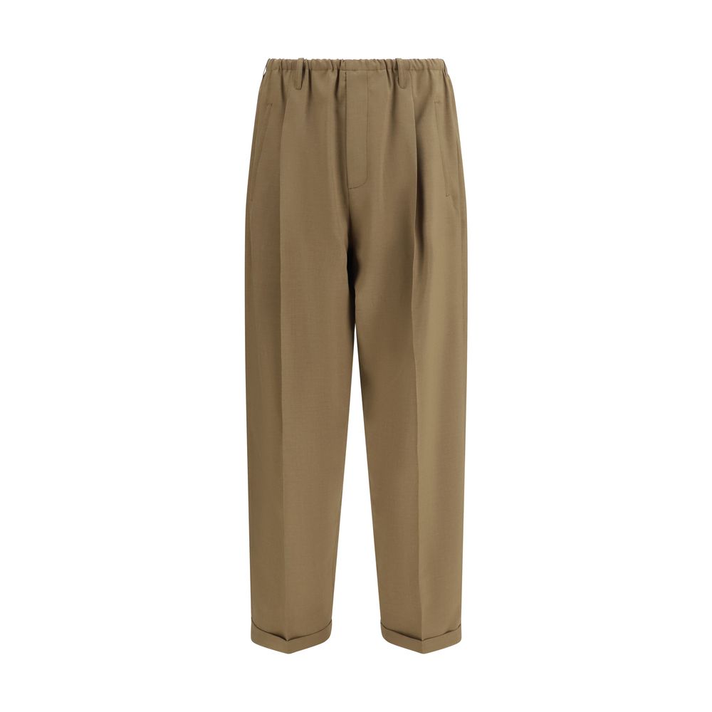 Beige Polyester-Freizeithose