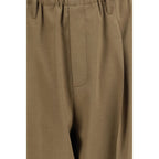 Beige Polyester-Freizeithose