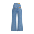 Blue Cotton Jeans Denim