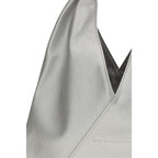 Silver Polyethylene Handbag