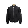 Schwarze Polyamid-Bomberjacke