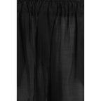 Schwarze Lyocell-Freizeithose