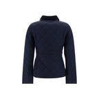 Blue Polyamide Full-Length Jacket