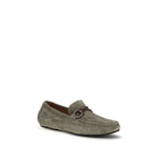 Slipper aus Kalbsleder in Grau