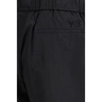 Black Cotton Bermuda Shorts