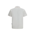 Polo Shirt in White Cotton