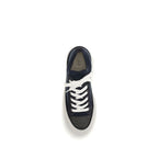 Blue Cotton Low Top Sneakers