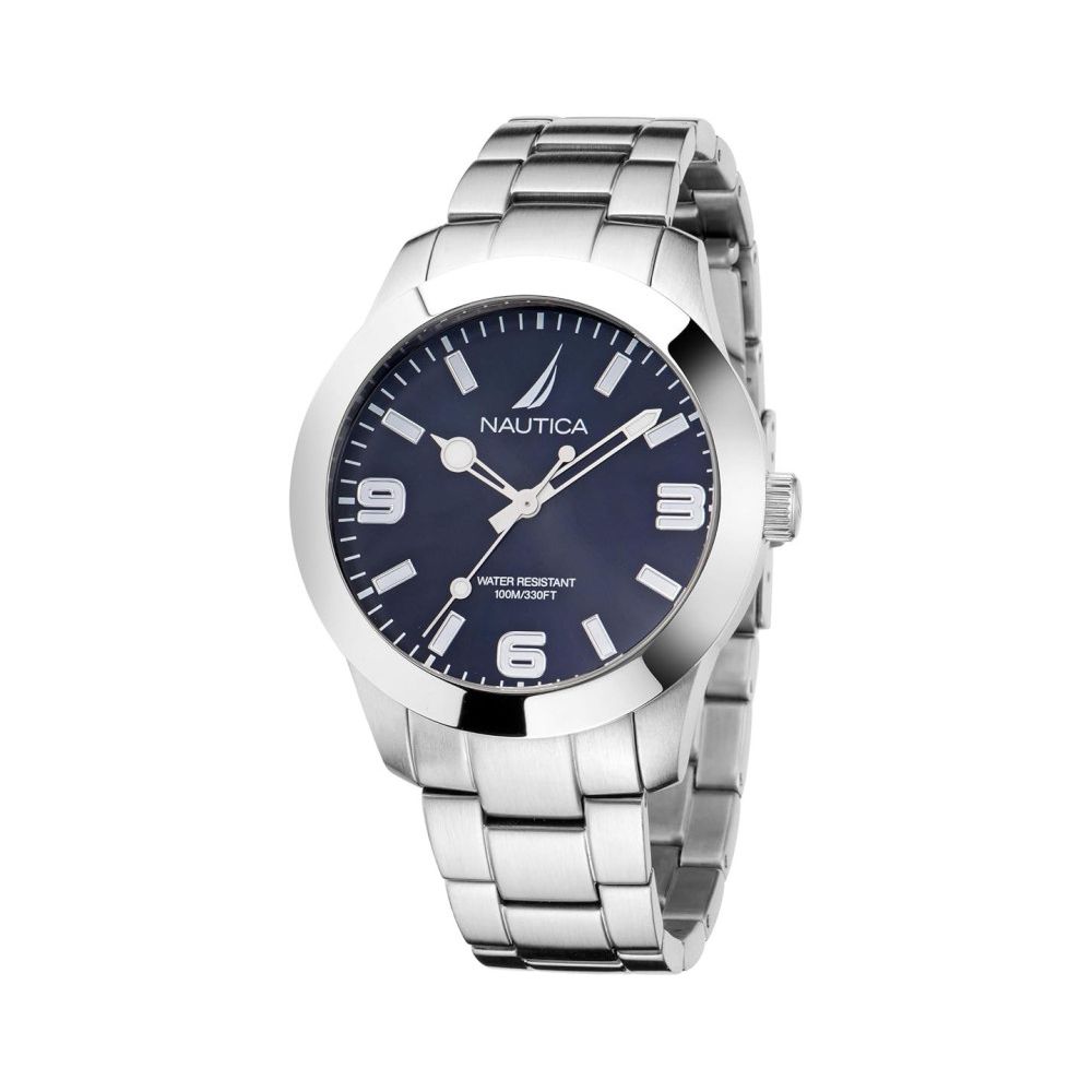 Graue Edelstahl-Kleideruhr