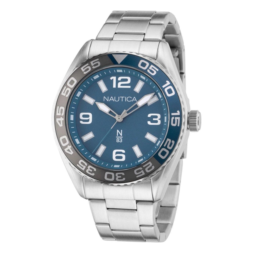 Graue Edelstahl-Kleideruhr