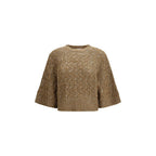 Beiges Seidensweatshirt