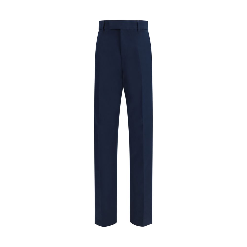 Chino-Hose aus blauer Baumwolle