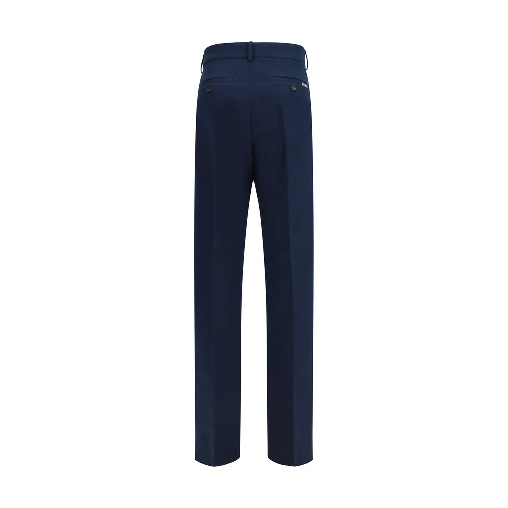 Chino-Hose aus blauer Baumwolle