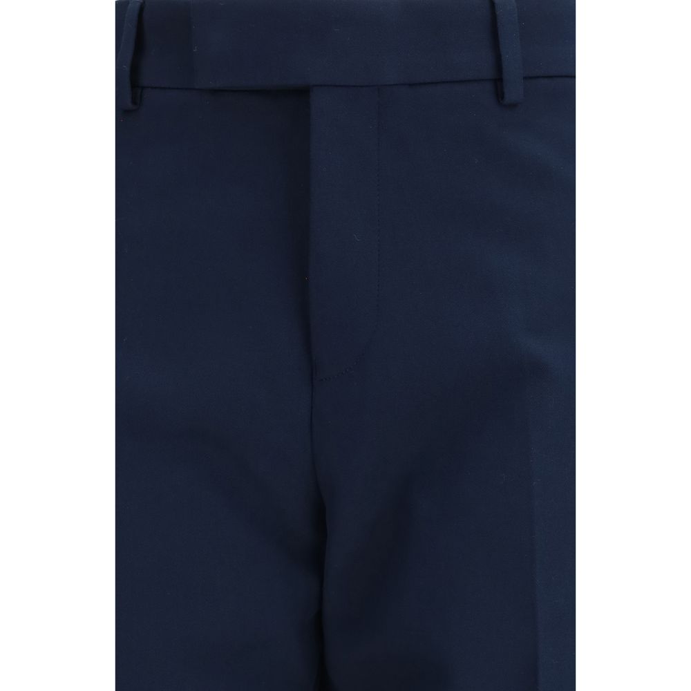 Chino-Hose aus blauer Baumwolle