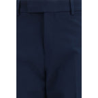 Chino-Hose aus blauer Baumwolle