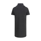 Graues Baumwoll-Freizeitkleid
