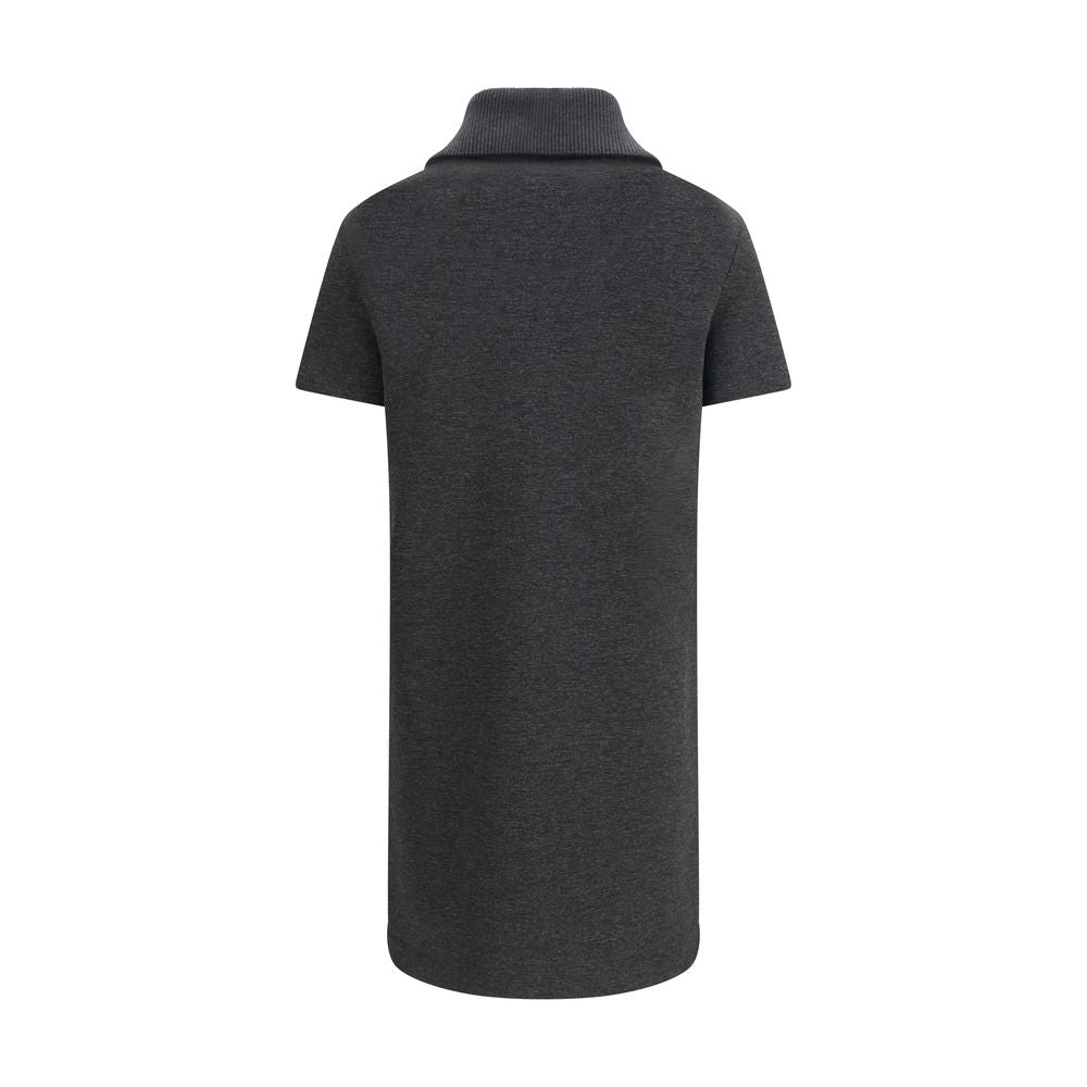 Graues Baumwoll-Freizeitkleid