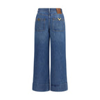 Blue Cotton Jeans Denim