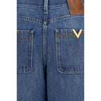 Blue Cotton Jeans Denim