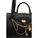 Black Calf Leather Bos Taurus Shoulder Bag