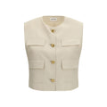 Beige Wollweste