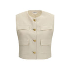 Beige Wollweste