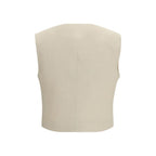 Beige Wollweste
