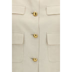 Beige Wollweste